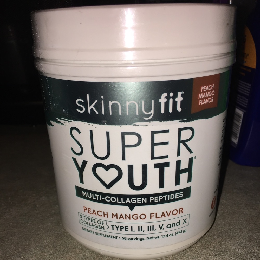 Skinny fit peach mango and mixer